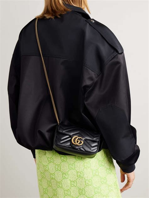 gucci marmont mini 白|GUCCI GG Marmont super mini quilted leather .